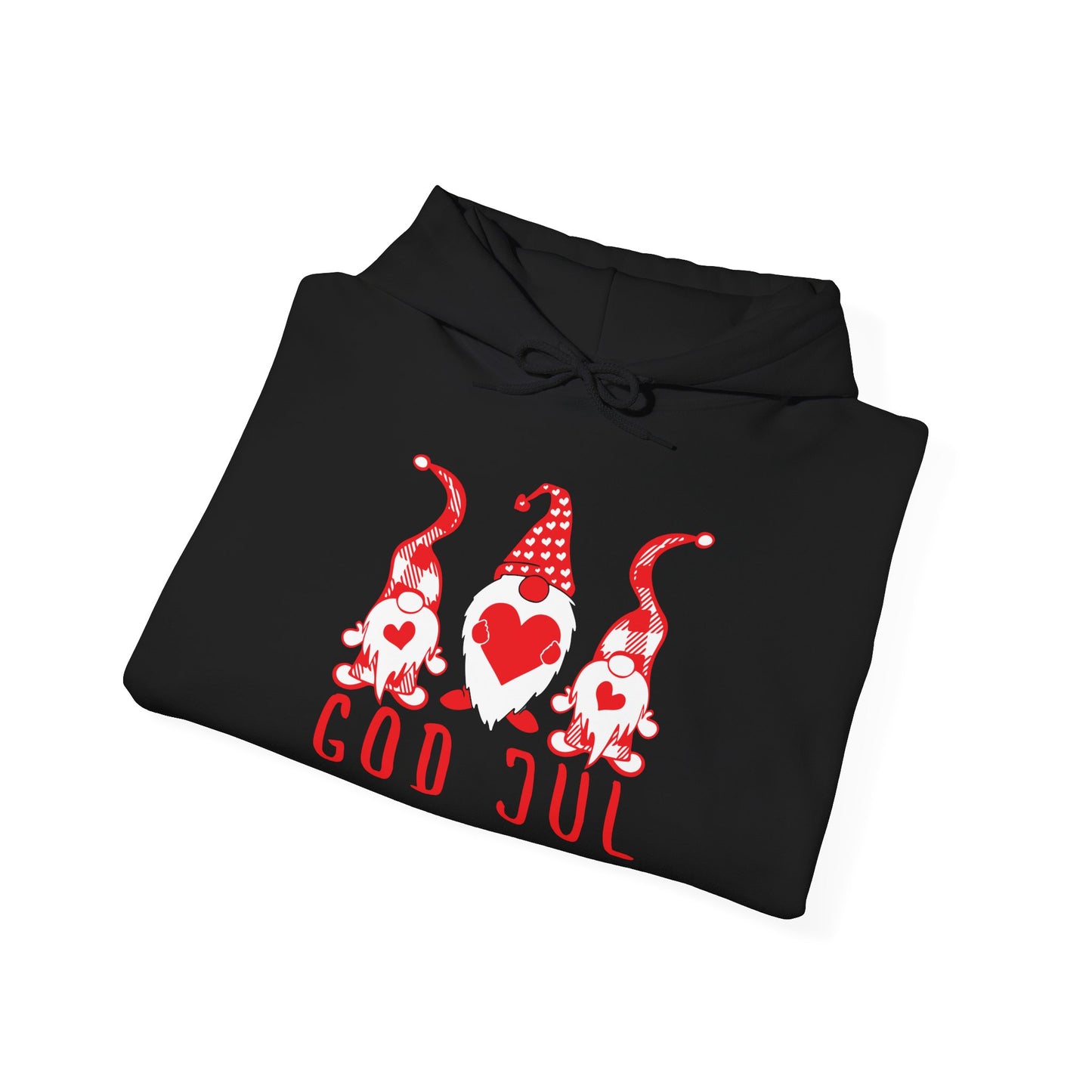 Merry Christmas/God Jul Gnome Hooded Sweatshirt