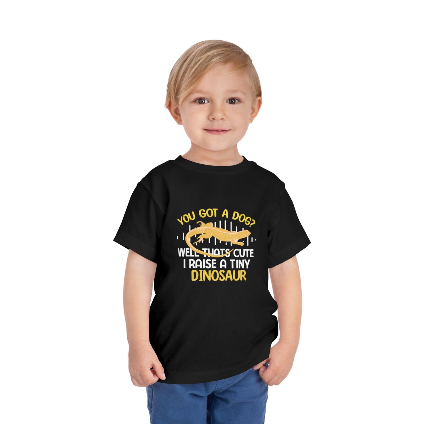 You have a dog? That's cute I have a little dinosaur Toddler T-shirt