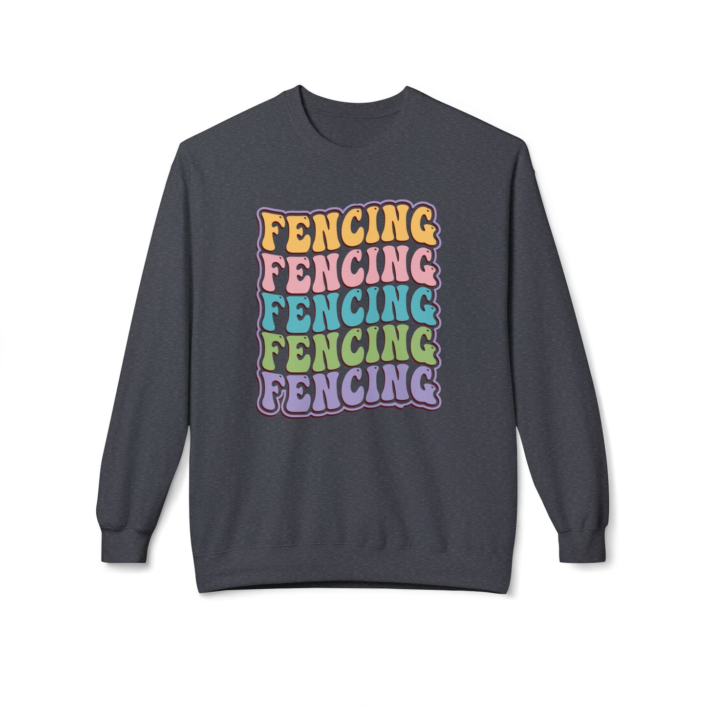 Fencing Wave Pattern Sweatshirt