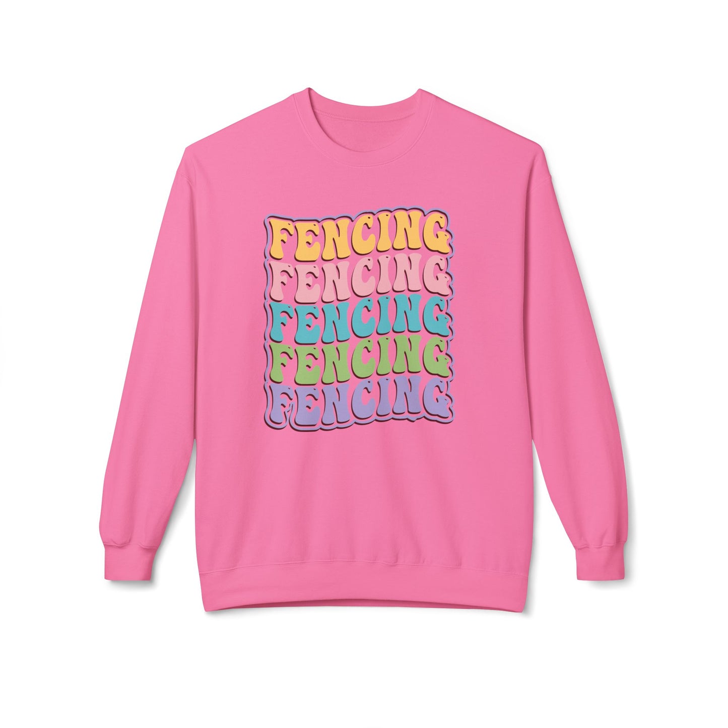 Fencing Wave Pattern Sweatshirt