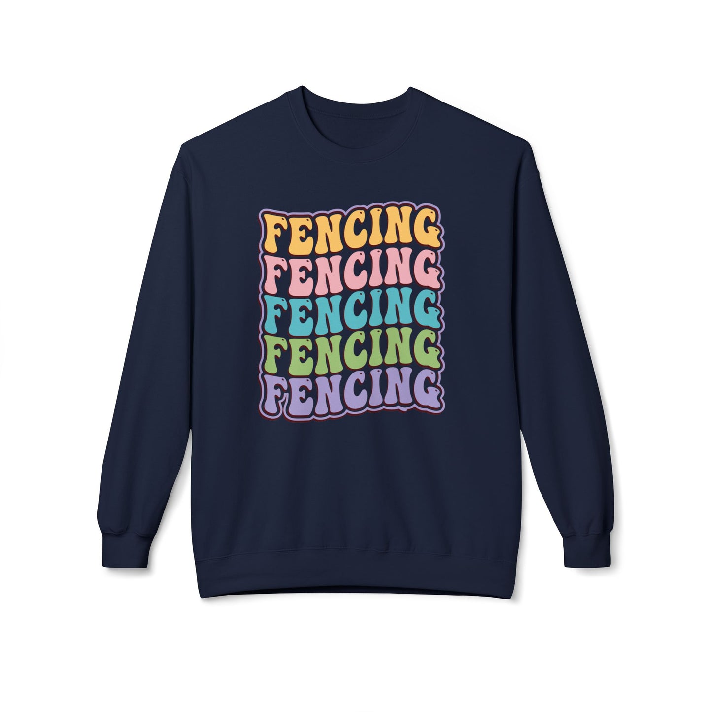 Fencing Wave Pattern  Sweatshirt