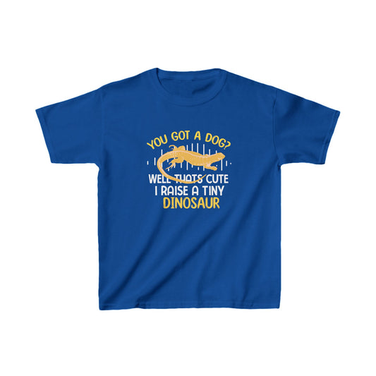 You have a dog? That's cute I have a little dinosaur Kids T-shirt