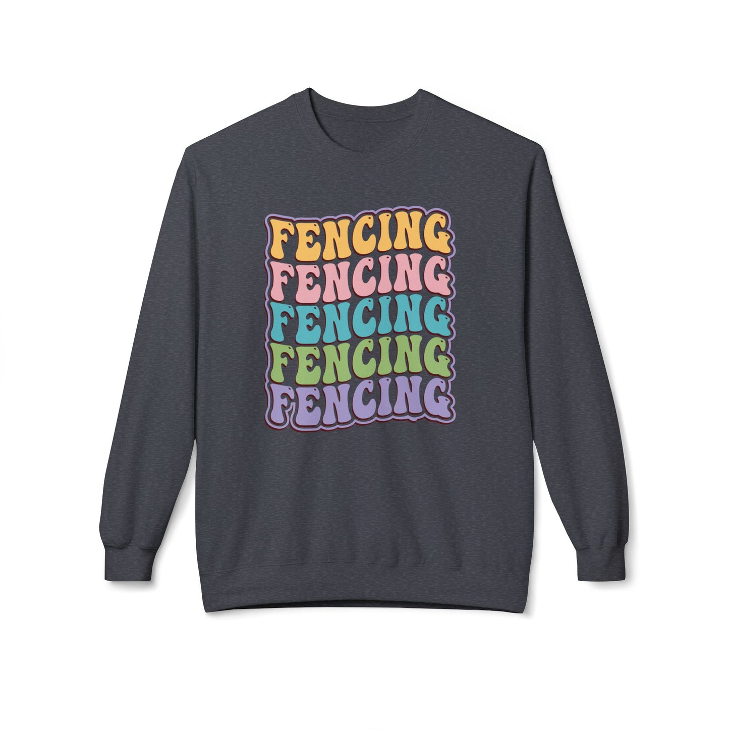 Fencing Wave Pattern  Sweatshirt