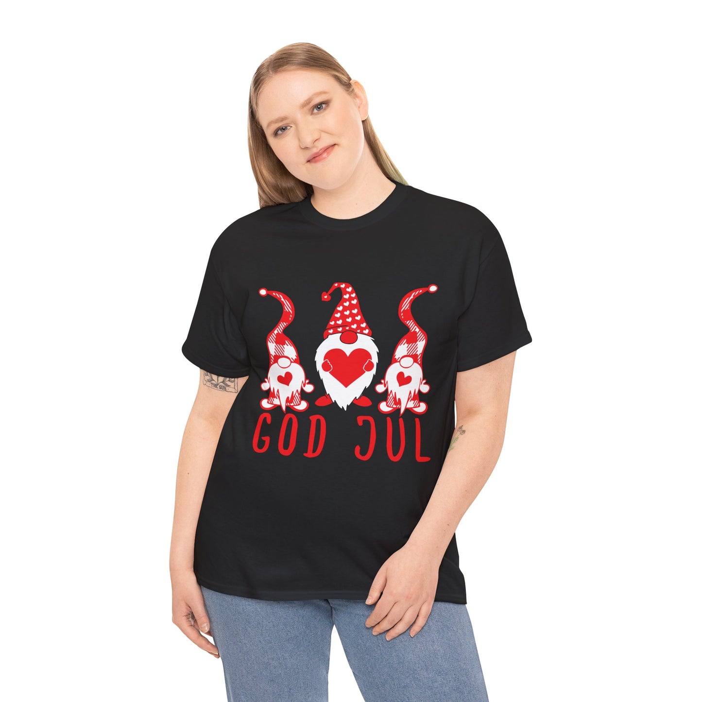 Merry Christmas/God Jul  Gnomes Tee