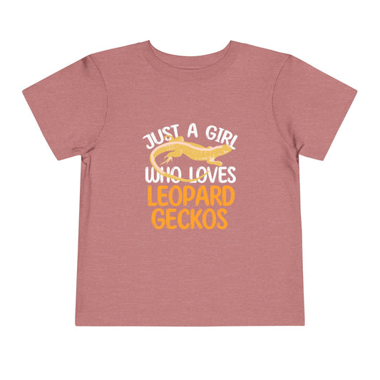 Just a Girl Who Loves Leopard Gecko Toddler's T-Shirt