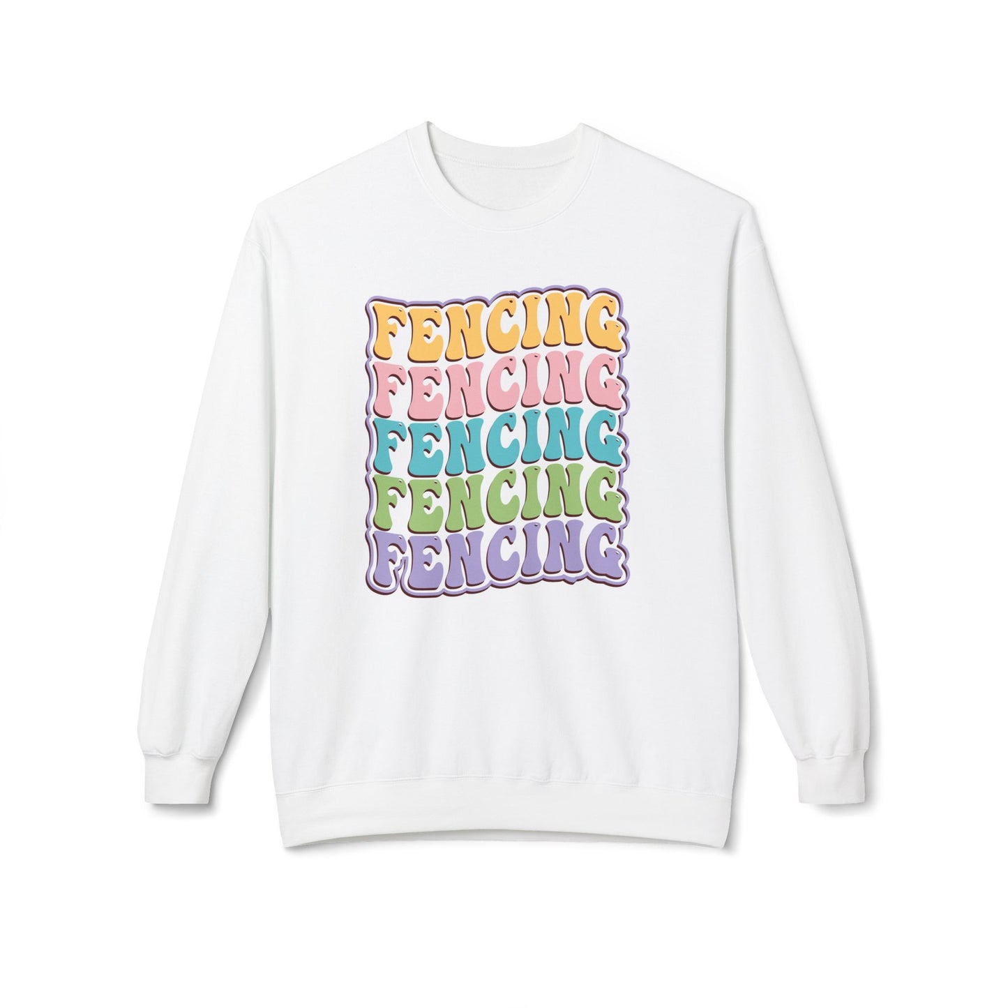 Fencing Wave Pattern  Sweatshirt